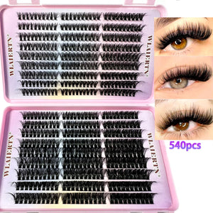 DIY Cluster Lash Tray — 540 Clusters, 9–16 mm